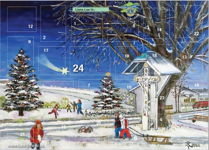 Lions Club-Adventskalender 2020 zeigt winterliches Algert Lions Club-Adventskalender 2020 zeigt winterliches Algert